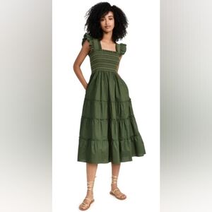 Hill House Home The Ellie Nap Dress  Leaf Green Size M